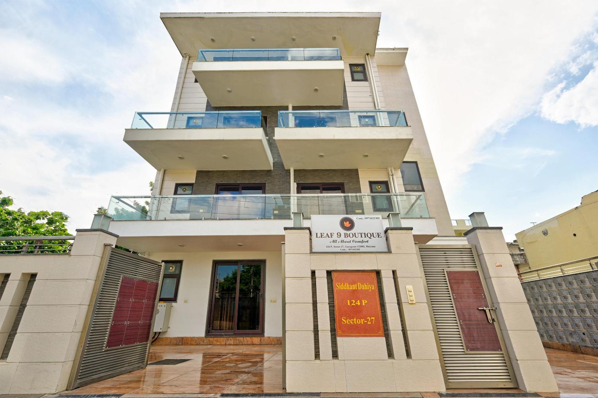 Hotel Leaf 9 Boutique, Near Golf Course Road And Galleria Market Gurgaon Esterno foto