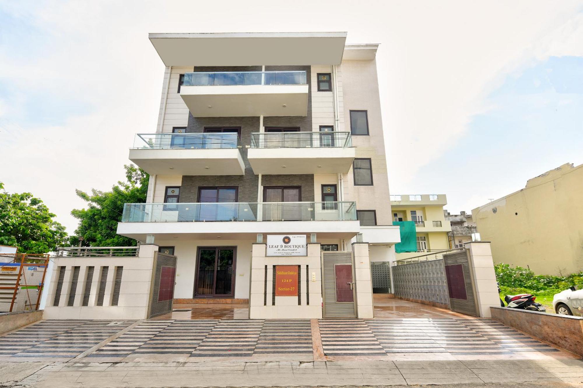 Hotel Leaf 9 Boutique, Near Golf Course Road And Galleria Market Gurgaon Esterno foto